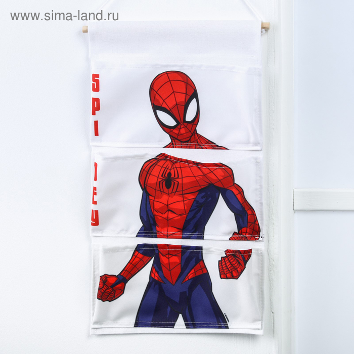 

Кармашки настенные MARVEL Человек-паук белый/красный/синий