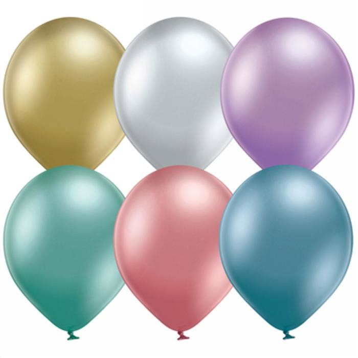 

Шар BELBAL латексный хром Glossy, набор 50 шт, микс