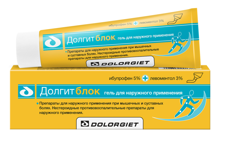 Долгитблок 5%+3%, 100 г, гель для наружного применения