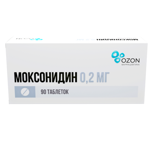 

Моксонидин 0.2 мг, 90 шт, таблетки покрытые пленочной оболочкой