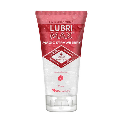 Гель-смазка Лубримакс Маджик интимный клубника (strawberry), 75 мл
