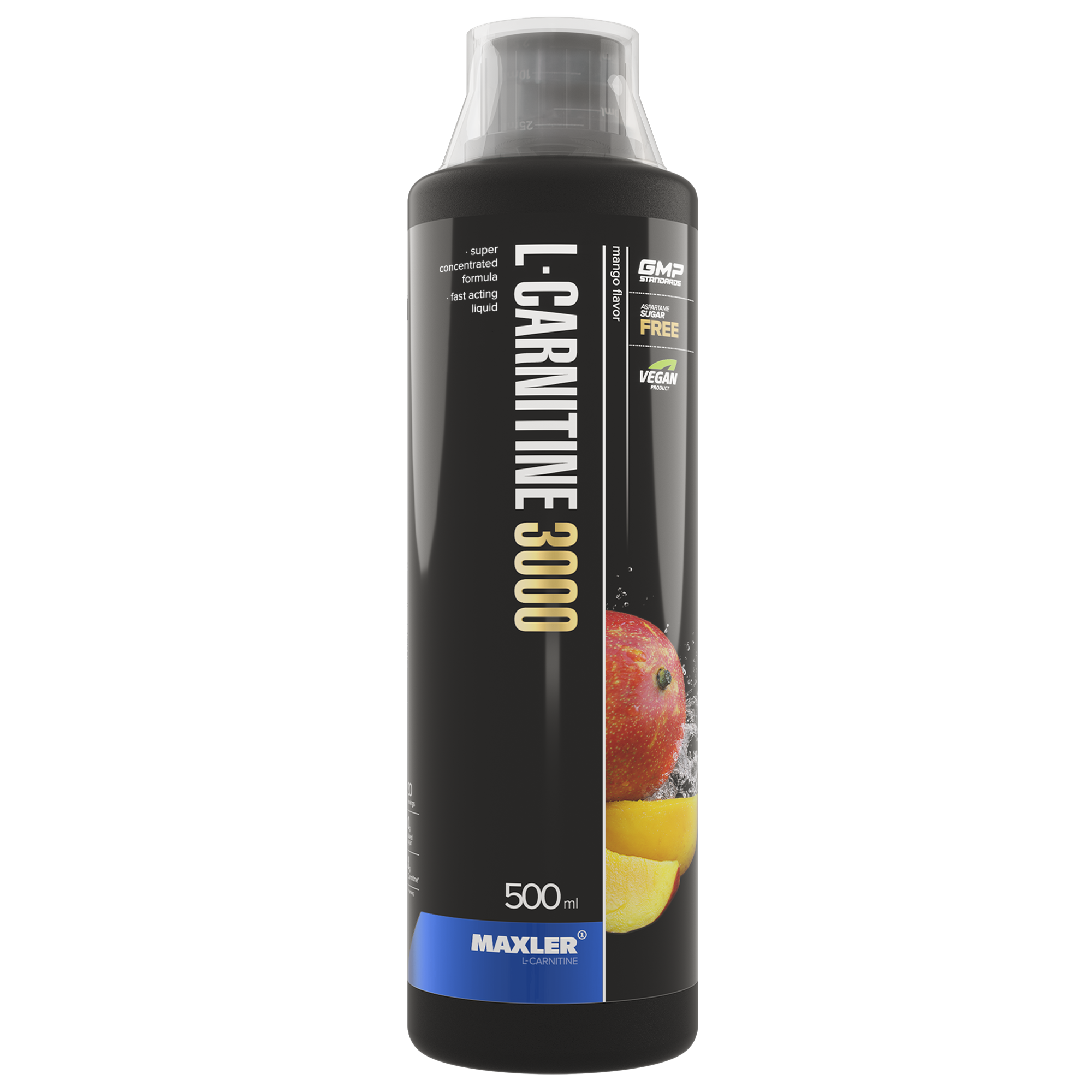 L-карнитин 3000 мг Maxler, вкус манго, 500 мл