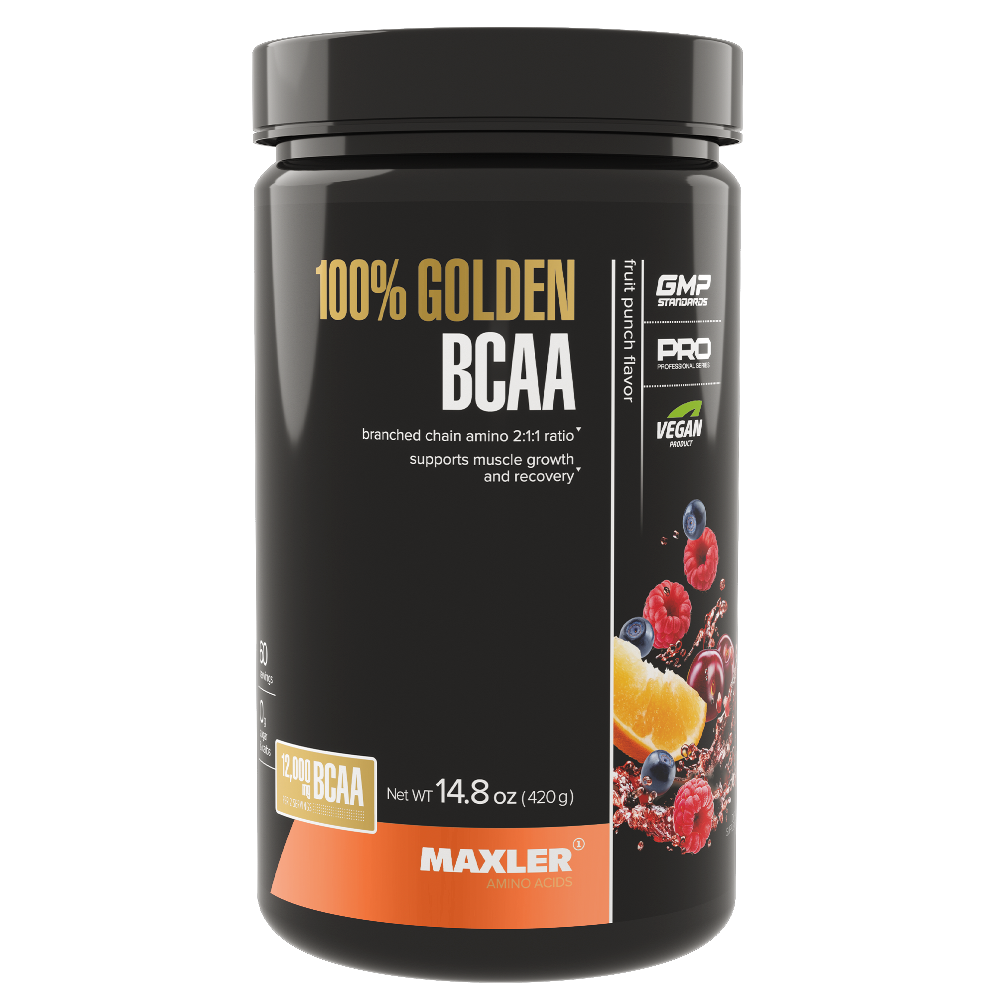 Аминокислоты BCAA (2:1:1) Maxler, 420 гр. - фруктовый пунш