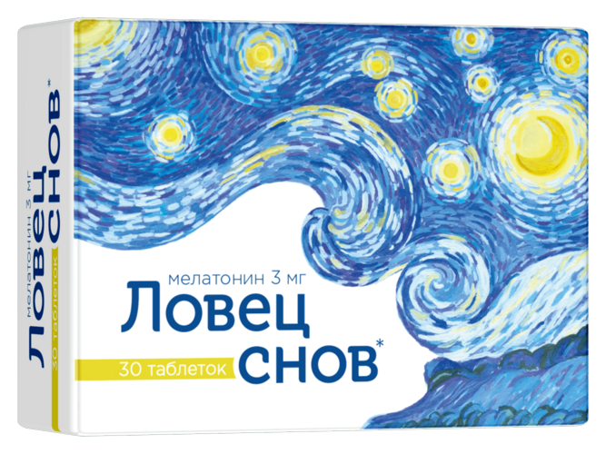 

Комплекс д/сна Ловец снов, 30 шт, таблетки покрытые оболочкой