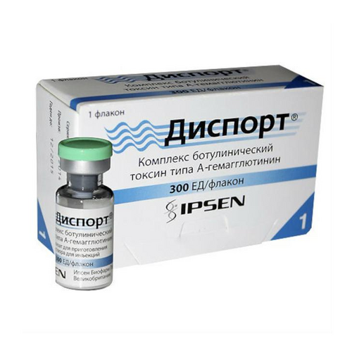 

Диспорт 300 ЕД, лиофилизат для приготовления раствора для инъекций