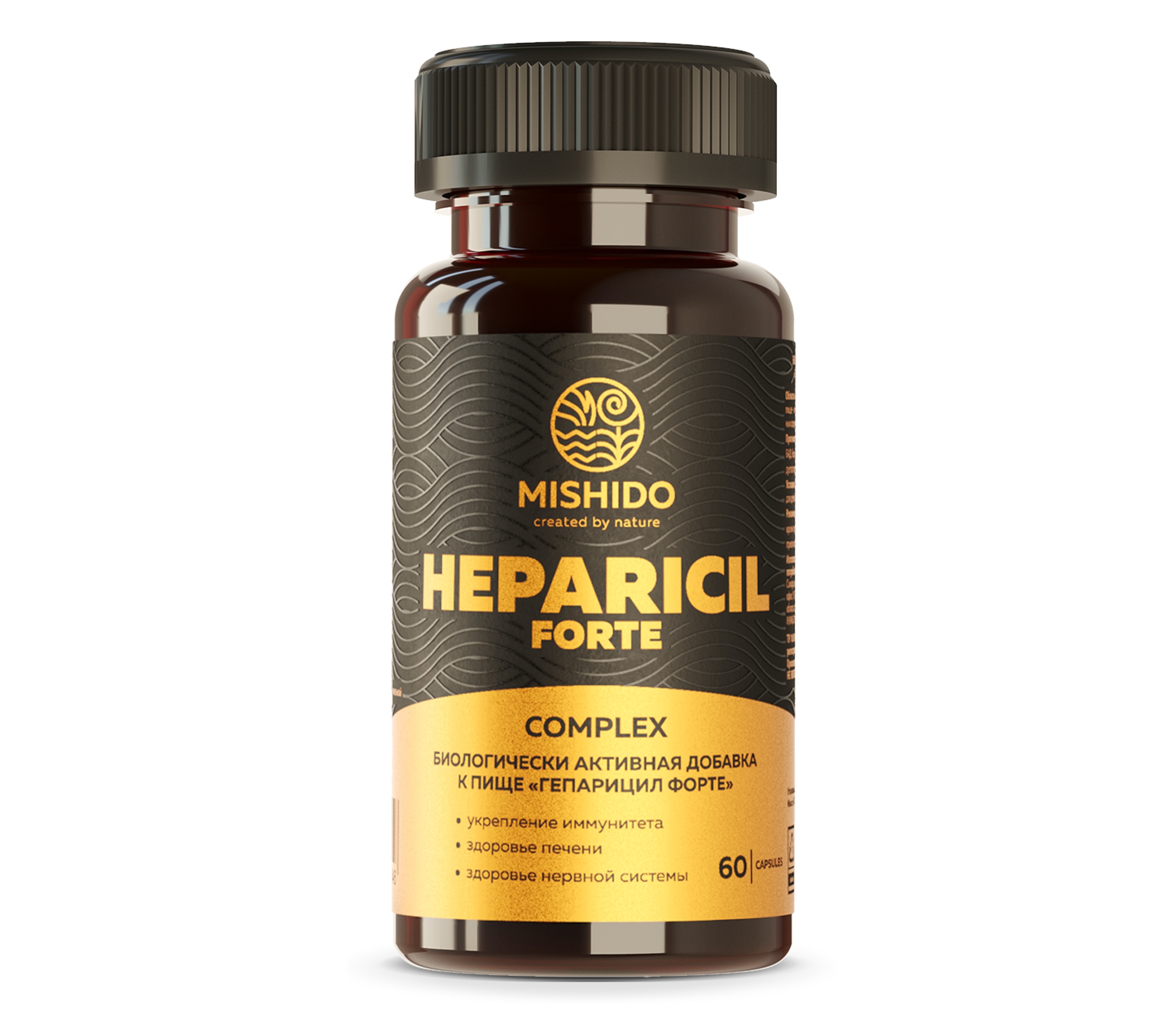 БАД К ПИЩЕ ГЕПАРИЦИЛ ФОРТЕ MISHIDO 720МГ 60 капсул