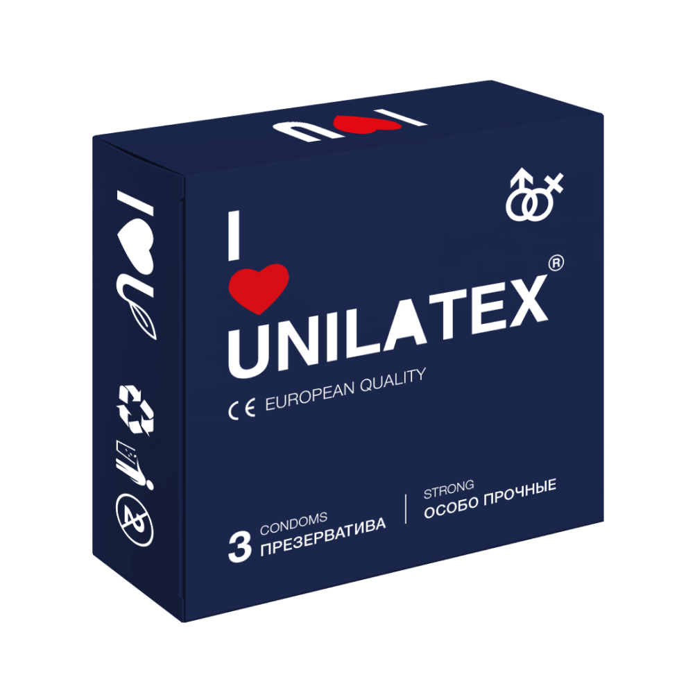 Презервативы Unilatex Extra Strong, 3 шт.