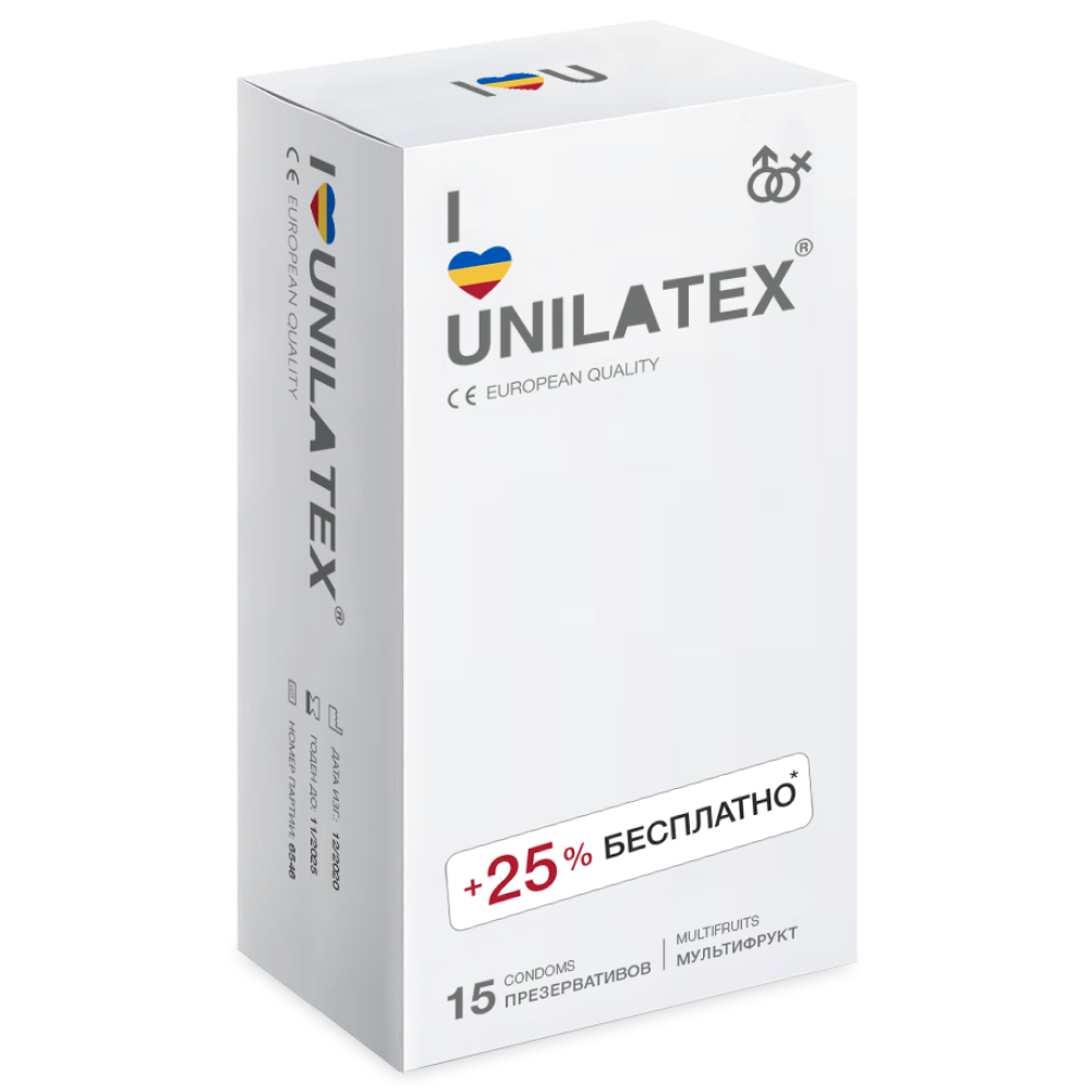 Презервативы Unilatex Multifruits, 15 шт.