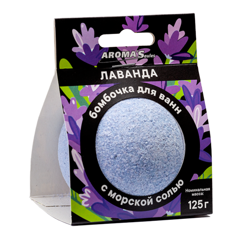 

Бомбочка д/ванн AROMASaules Лаванда, 125 г