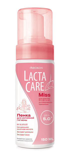 Пенка для интимной гигиены Lacta Care Miss, 150 мл