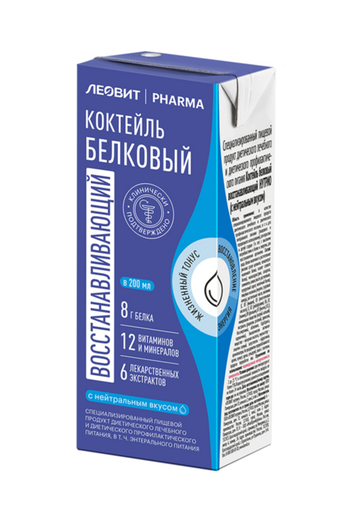 

Коктейль Леовит Pharma Нутрио белковый восстан нейтральный вкус, 200 мл