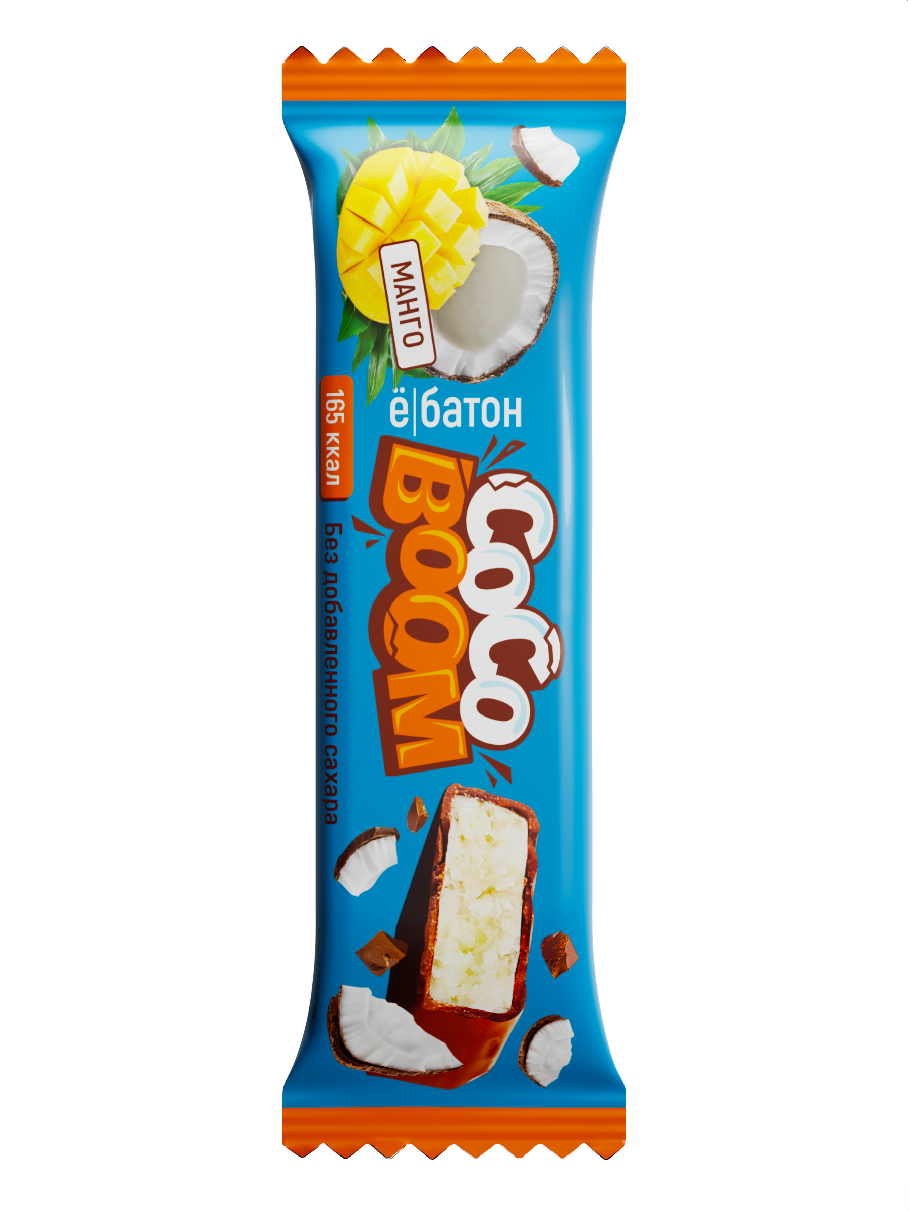 

Изделие кондитерское батончик Coco Boom 40 г вкус Манго Ёбатон