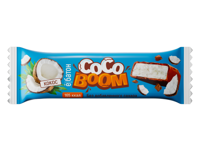Изделие кондитерское батончик Coco Boom 40 г вкус Кокос Ёбатон