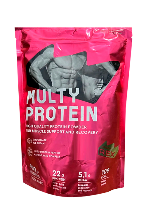 

Коктейль ProteinRex Multy Protein со вкусом шоколадного мороженого, 900 г