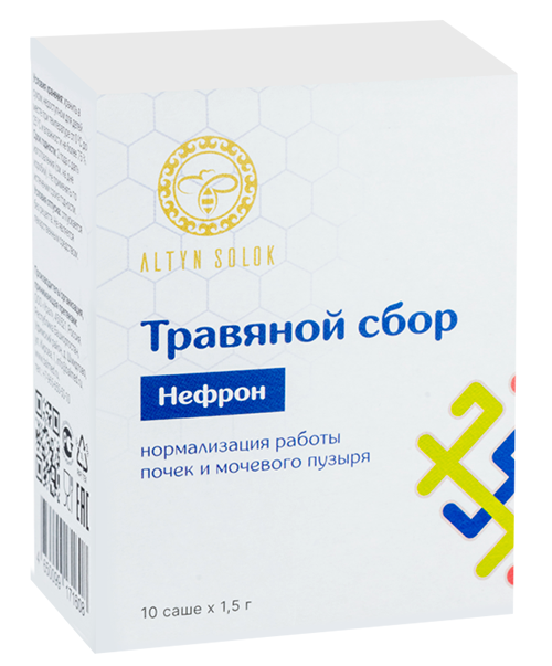 

Сбор Altyn Solok Нефрон травяной, 1,5 г, 10 шт, саше-пакет