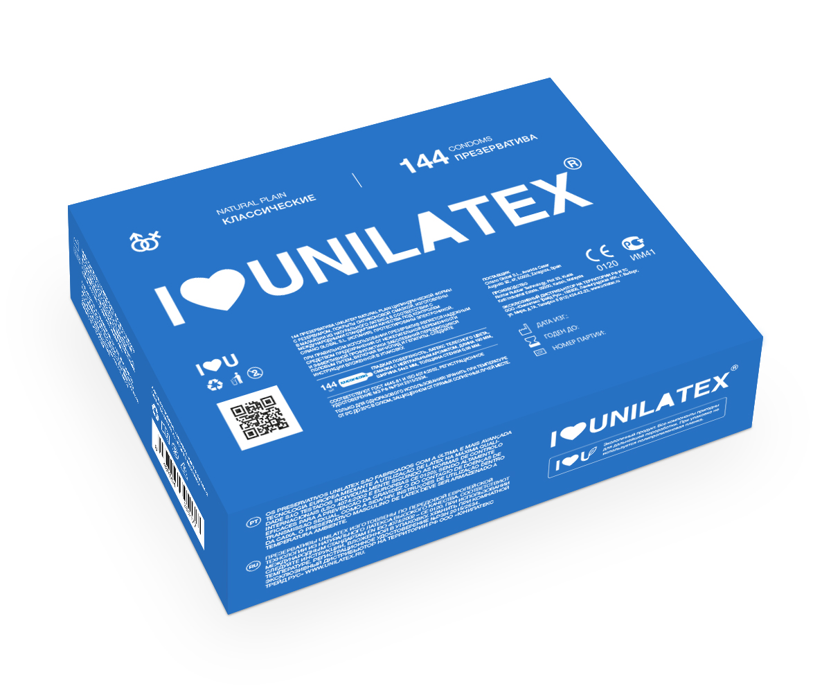 Презервативы Unilatex Natural Plain, 144 шт