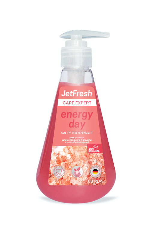 

Зубная паста JetFresh energy day для интенсивной защиты с гималайской солью CARE EXPERT, 285 гр