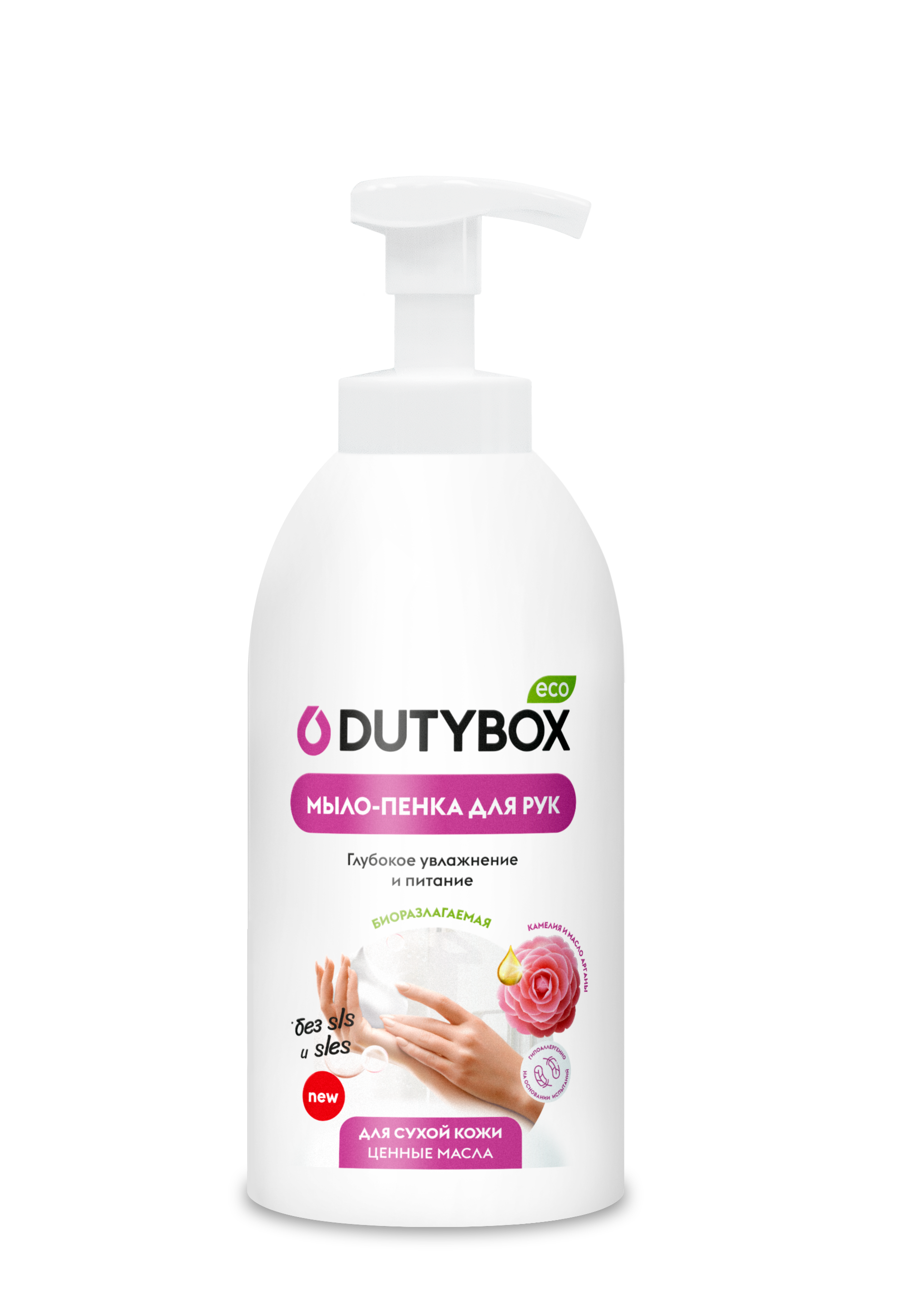 

Эко мыло-пенка Dutybox камелия (увлажняющее), 500 мл.