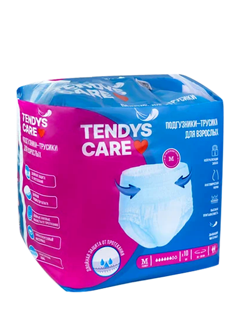 

Подгузники-трусики TENDYS CARE д/взрослых M, 10 шт