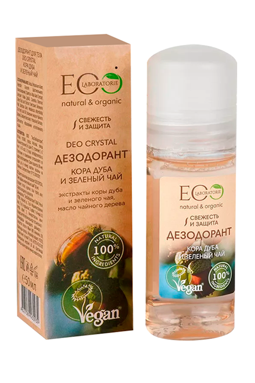 

Дезодорант EO Laboratorie Deo Crystal Кора дуба и зеленый чай д/тела, 50 мл