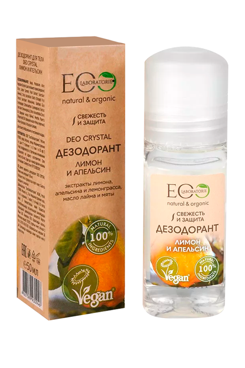 

Дезодорант EO Laboratorie Deo Crystal Лимон и апельсин д/тела, 50 мл