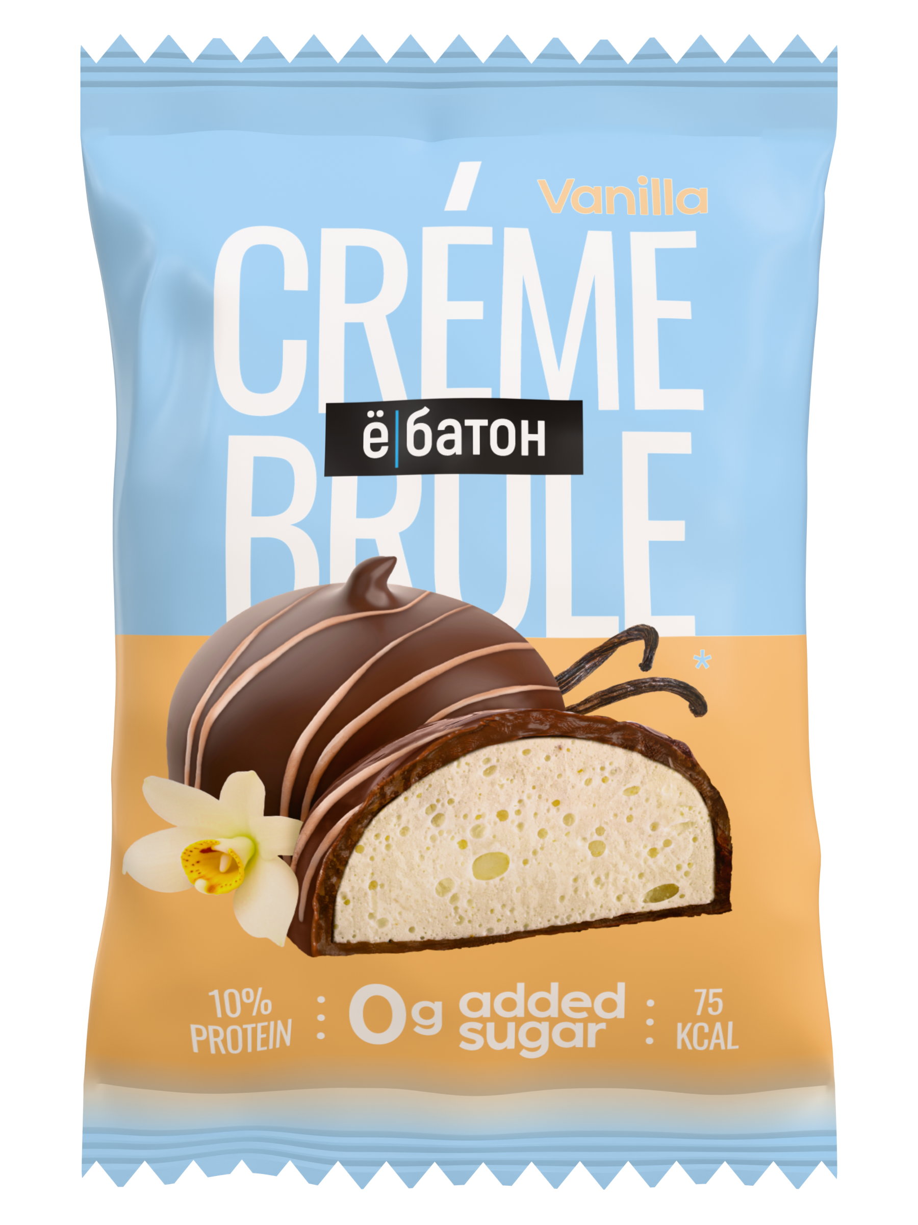

Изделие кондитерское десерт Крем Брюле вкус Ваниль ТМ Ёбатон, 35г