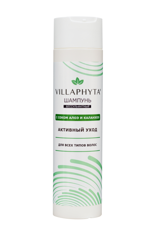 

Шампунь бессульфатный Villaphyta с соком алоэ и каланхоэ, 250 г