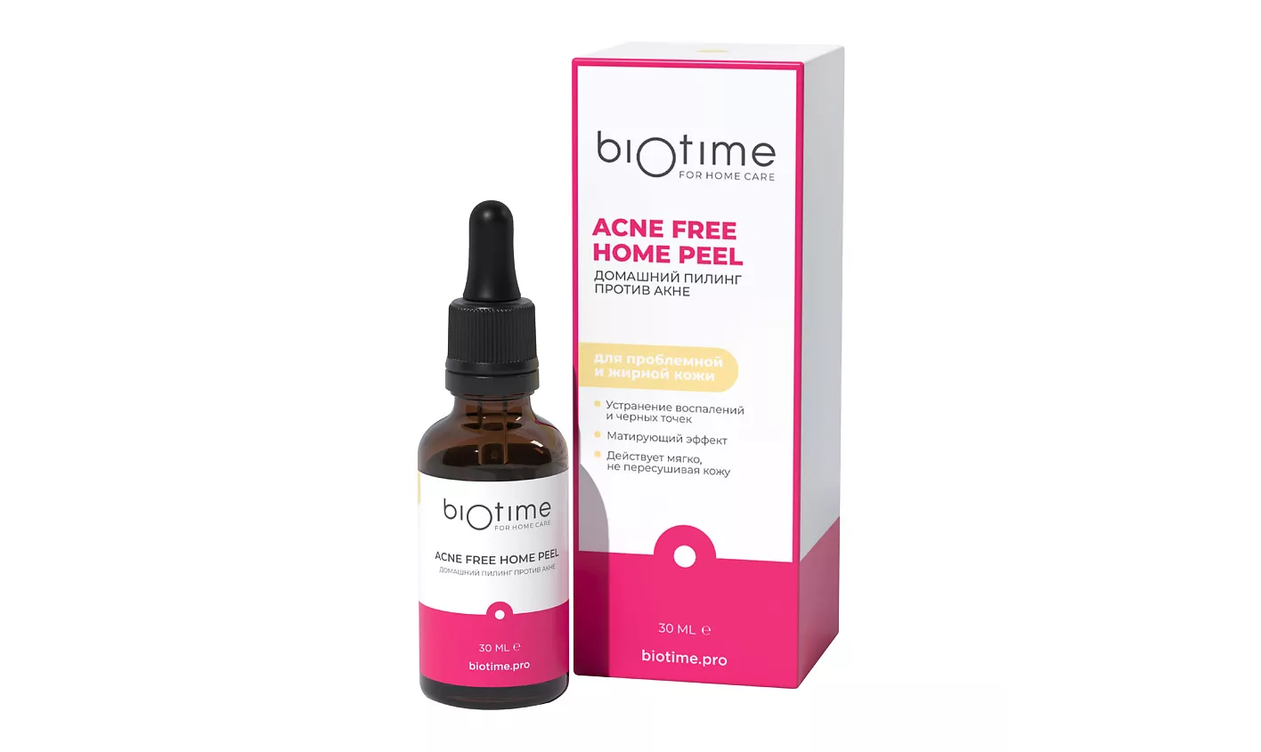 

Пилинг BIOTIME для лица домашний против акне, 30 мл