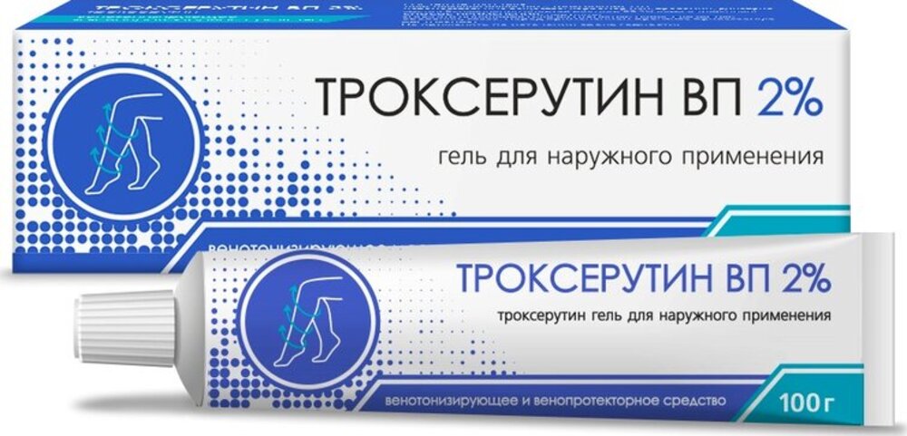 

Троксерутин ВП 2%, 100 г, гель для наружного применения