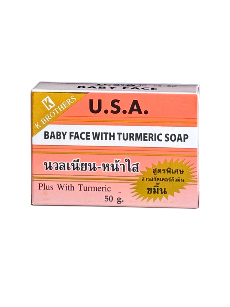 

Мыло твердое для лица от прыщей K.Brothers Baby Face c AHA-кислотами, 50 г