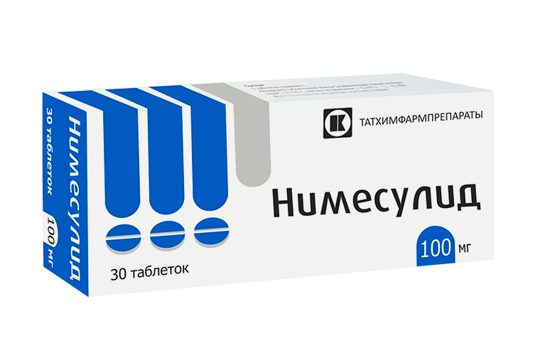 

Нимесулид 100 мг, 30 шт, таблетки
