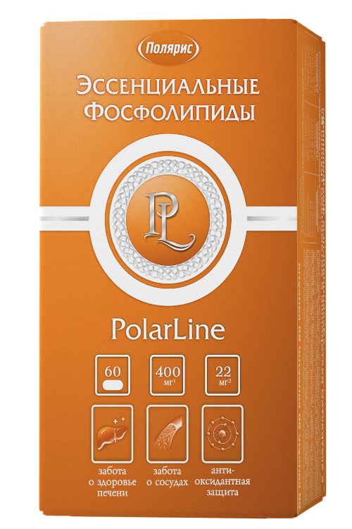 Эссенциальные фосфолипиды с экстрактом расторопши PolarLine №60