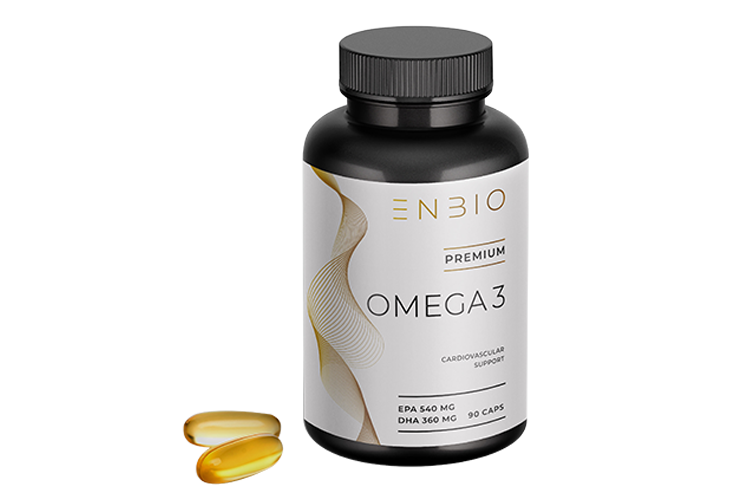 ENBIO Омега-3 жирные кислоты для сердца, мозга и иммунитета, 90 капсул