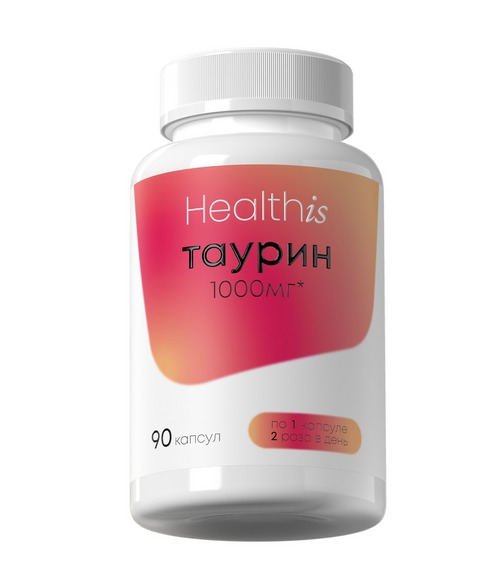 Таурин 1000 мг HealthIs, 90 шт, капсулы