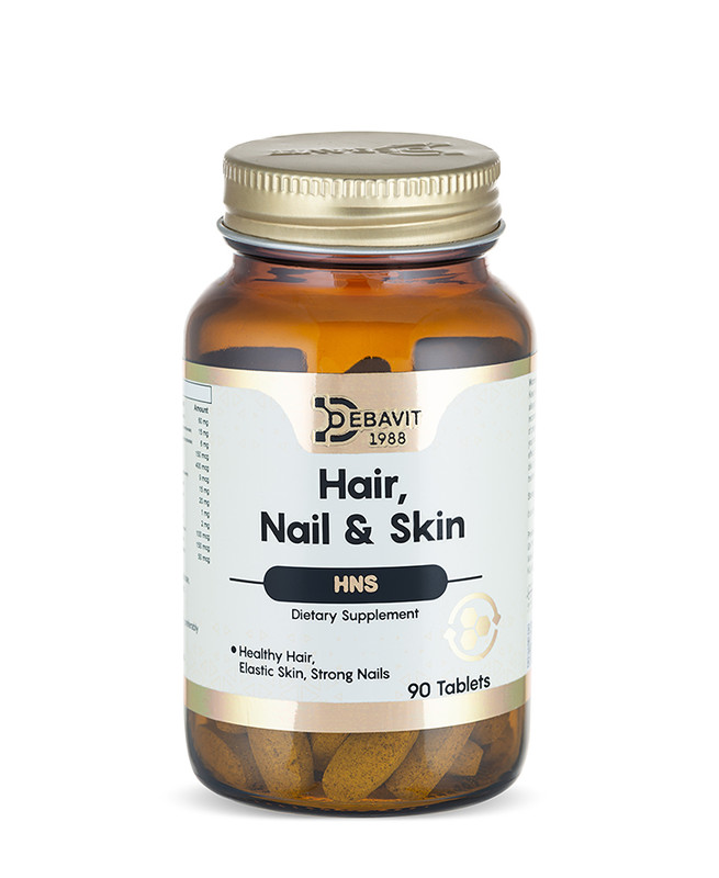 Красота Debavit Hair, Nail & Skin, Волосы, Ногти и Кожа, 90 таблеток Халяль
