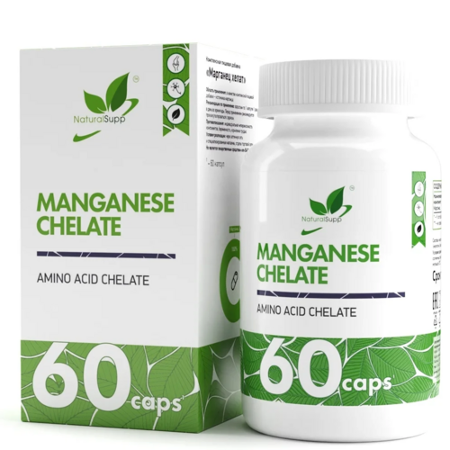Марганца хелат Naturalsupp, 60 шт, капсулы