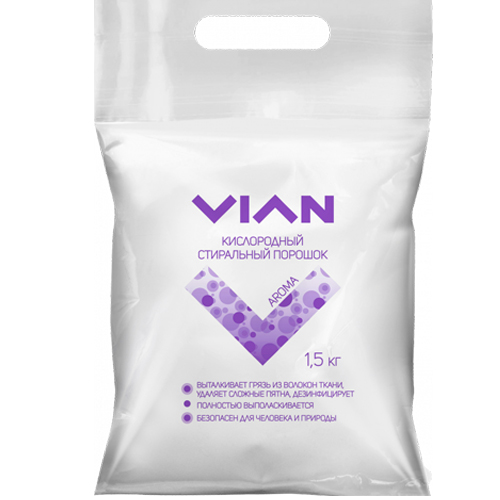 

Кислородный стиральный порошок VIAN "AROMA", 1,5 кг