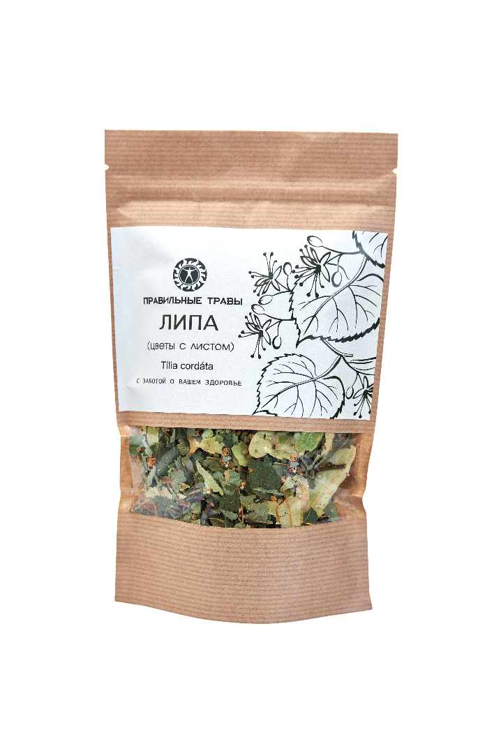 Липа цветы с листом 40 гр, Правильные травы.