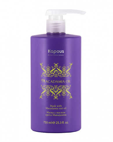 Kapous Professional Macadamia Oil Маска для волос, с маслом ореха макадамии, 750 мл