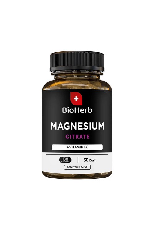 BioHerb, Магний Цитрат + Б6 Magnesium, 180 капсул
