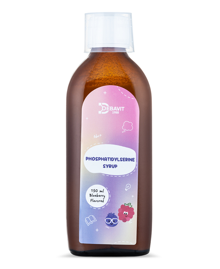 

Debavit Phosphatidylserine Syrup. Детский сироп для памяти и мозга, фосфатидилсерин, холин, витамины D и C, 150 мл