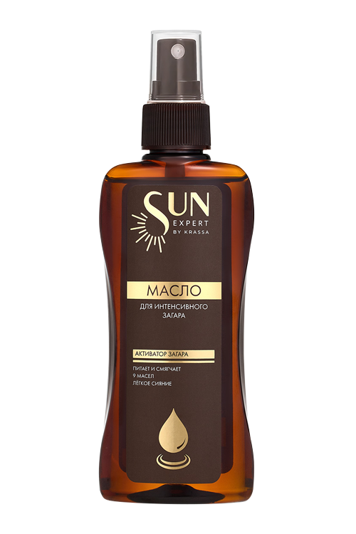 Масло Sun Expert by Krassa д/интенсивного загара, 180 мл