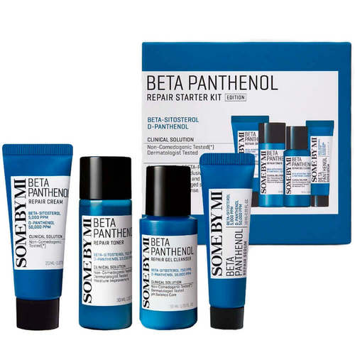 Набор Some By Mi Beta Panthenol Repair Starter Kit гельтонерсывороткакрем 1435₽