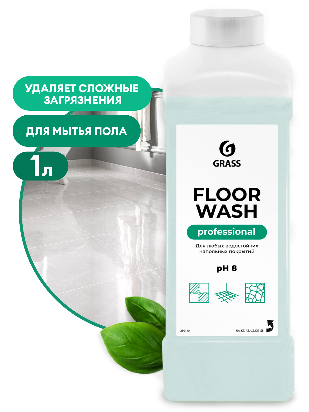 GRASS Нейтральное средство для мытья пола Floor wash (канистра 1 л)