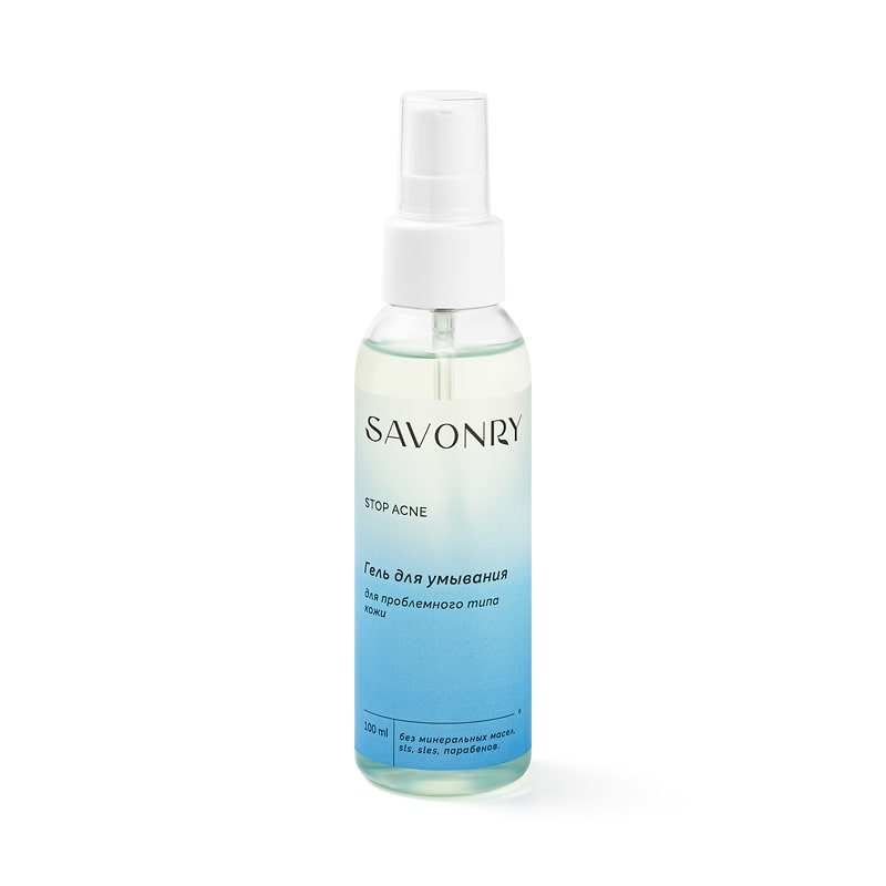 Гель для умывания  STOP ACNE, Savonry 100мл