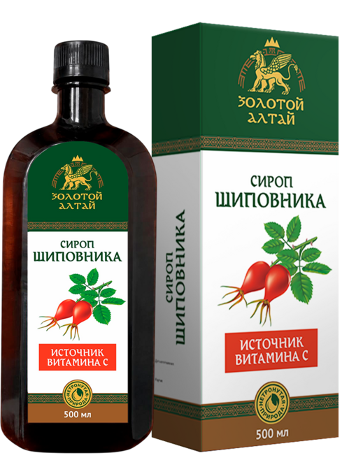 Шиповника сироп Золотой Алтай, 500 мл