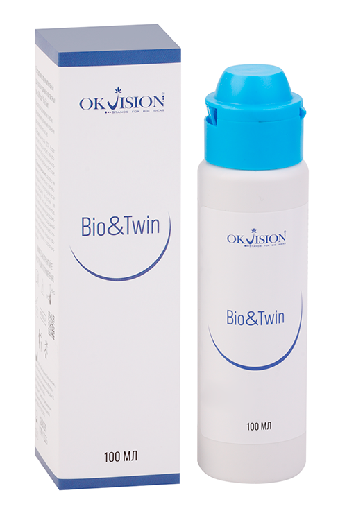 Раствор Okvision Bio Twin многофункциональный духода за контакт линзами 100 мл 298₽