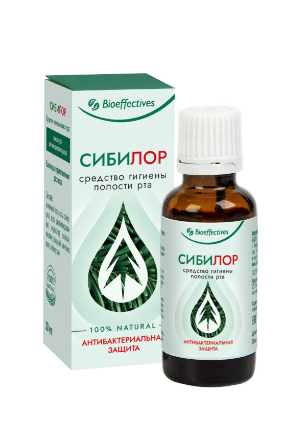 Bioeffectives Жидкость для полоскания полости рта на основе экстрактов пихты сибирской Сибилор 30мл