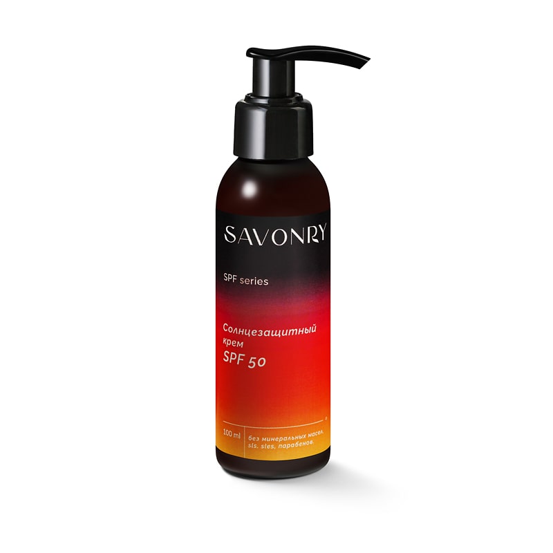 Крем солнцезащитный для лица и тела SPF50,TM Savonry, 100мл