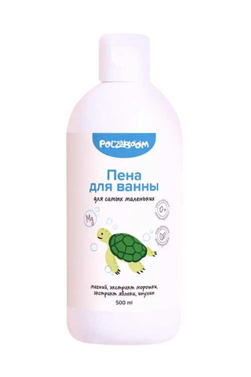 Пена PolzaBoom д/ванны яблоко детская (с 0 мес), 500 мл